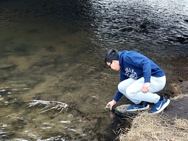 MNTU Trout in the Classroom fish release